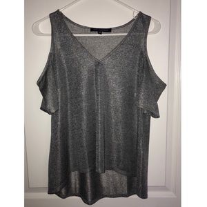 One clothing grey/silver high-low shirt